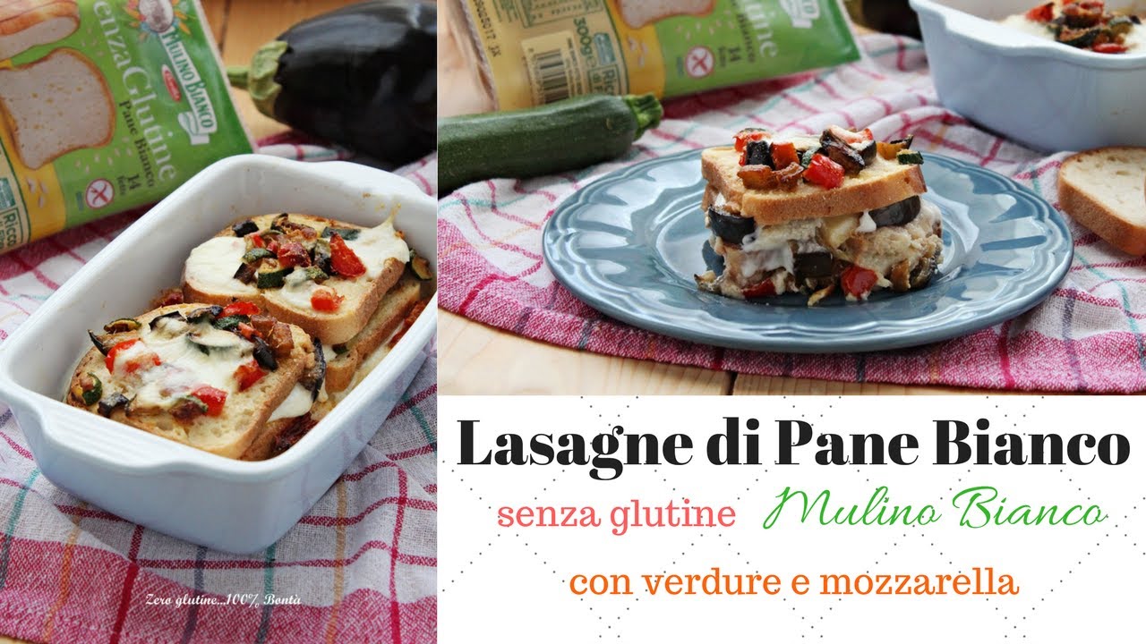 Lasagne di pane bianco Mulino Bianco con le verdure