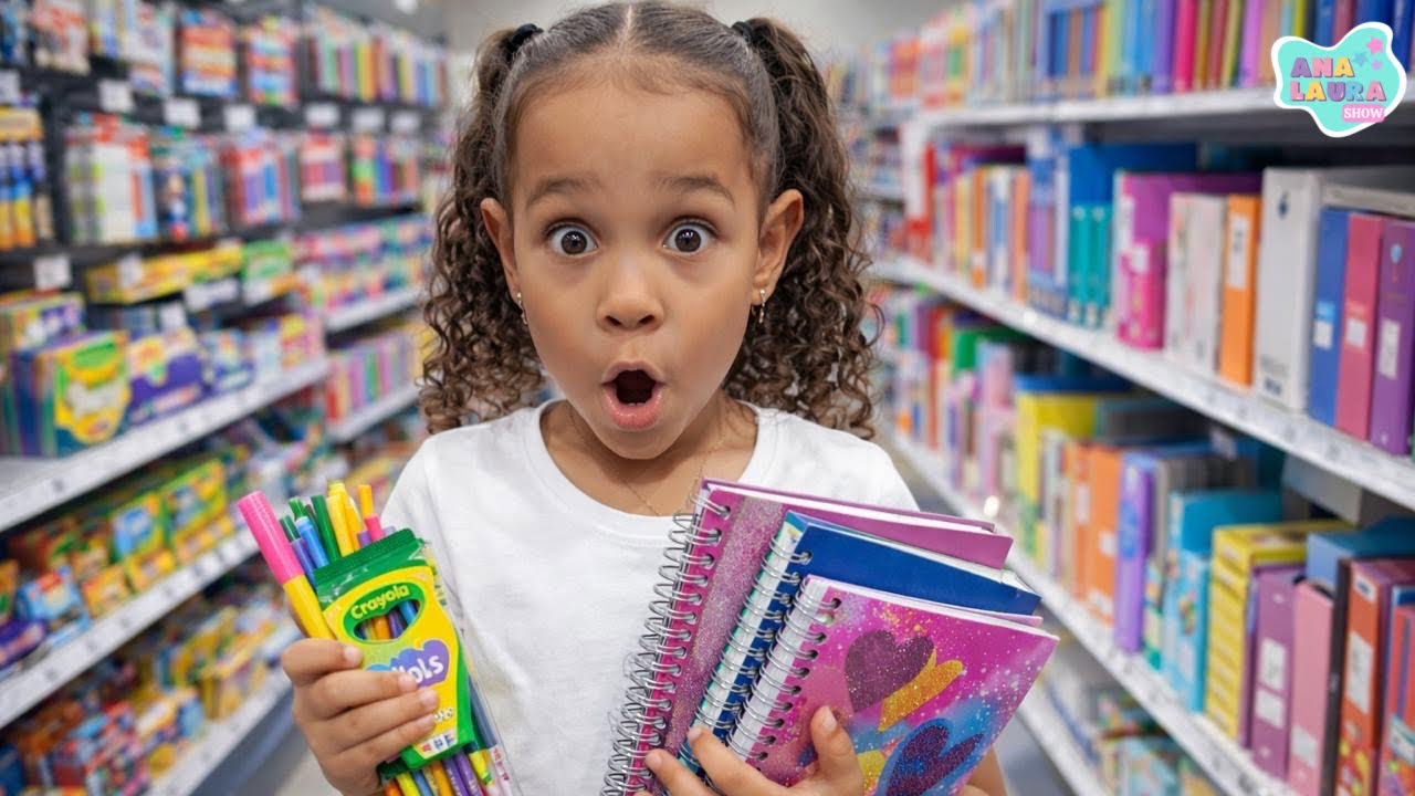 Comprando Meu MATERIAL ESCOLAR 2026 | Ana Laura Show
