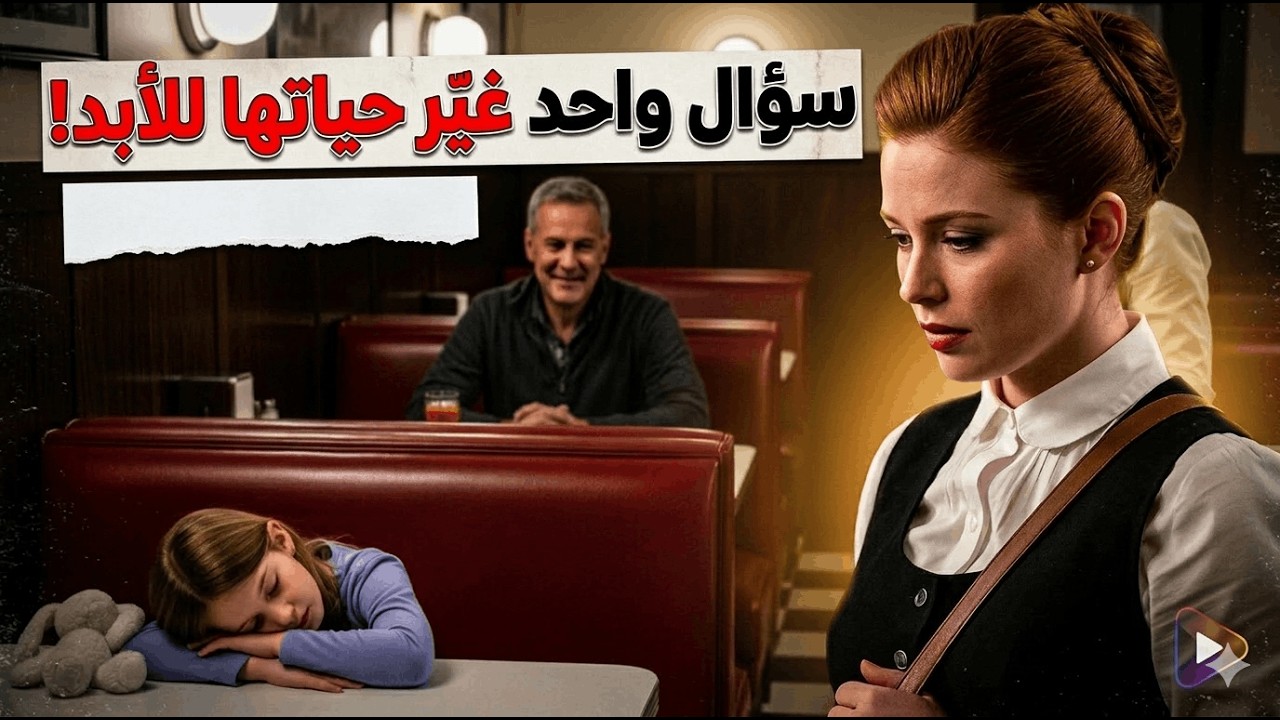 فتاة تنظف الطاولات ليلا حتى سألها أبٌ أعزب سؤالًا واحدًا غيّر حياتها بالكامل! قصة لن تُصدق نهايتها