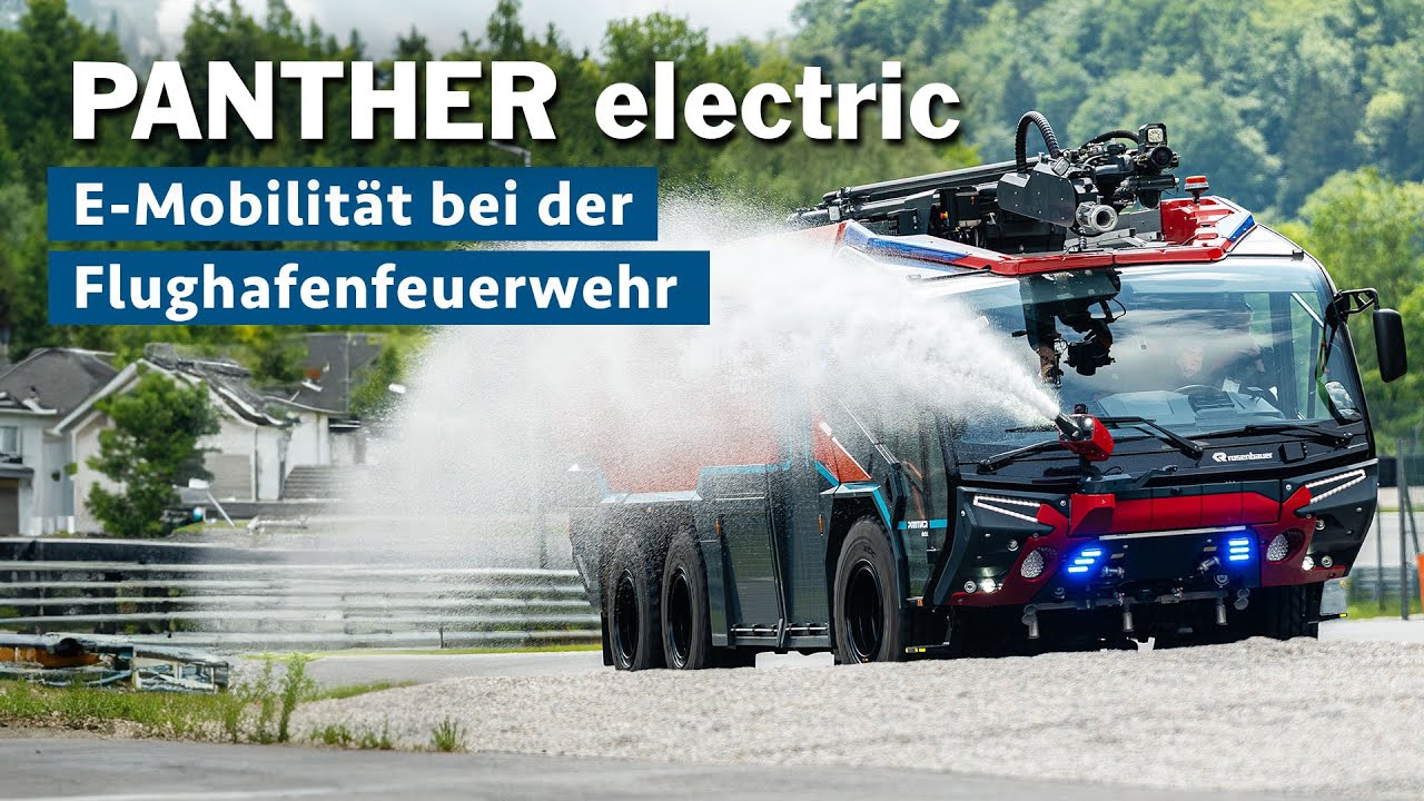 E-Mobiltät bei der Flughafenfeuerwehr - mit dem PANTHER electric 🚒