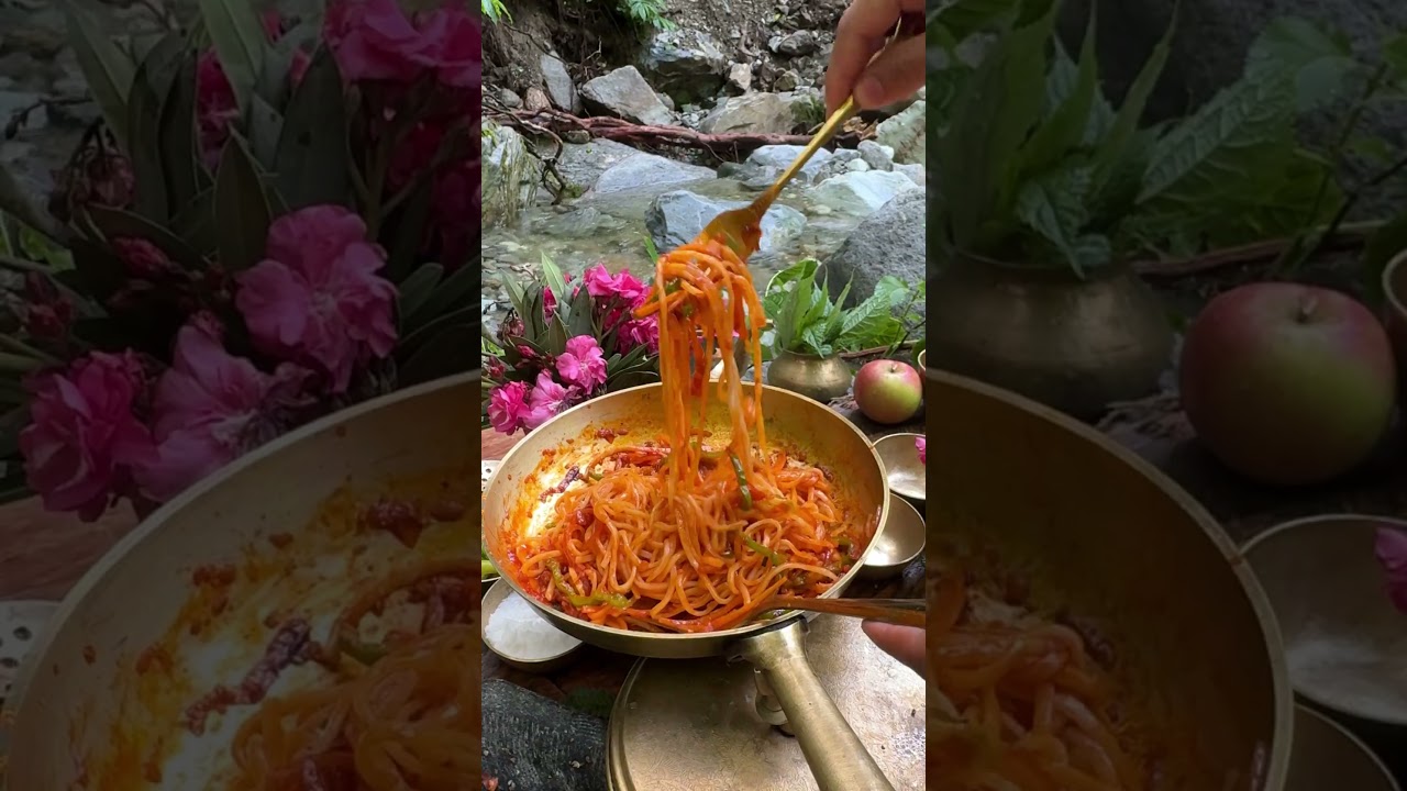 Outdoor Cooking with ShimlaRed Schezwan Sauce |  @jordanmanali | #shorts