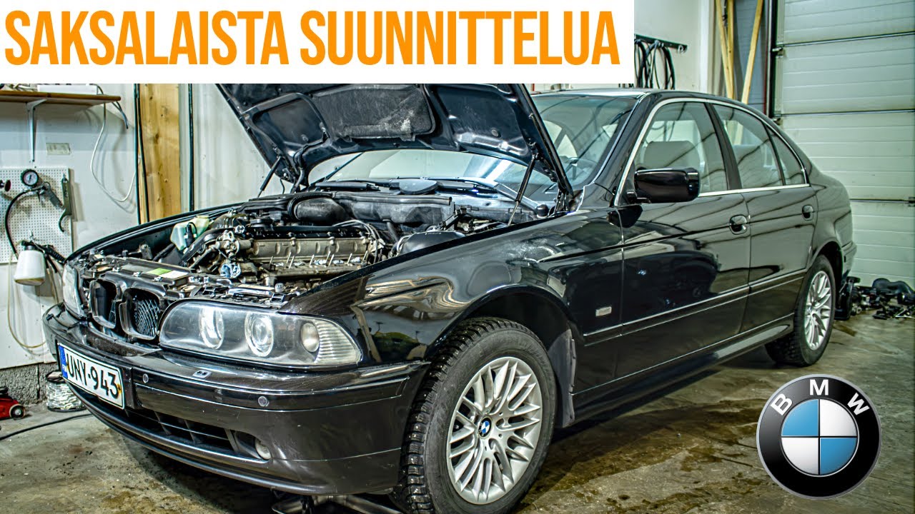 M54 jäähdytysjärjestelmän ja apulaitteiden irrotus - BMW e39 530i - Osa 5