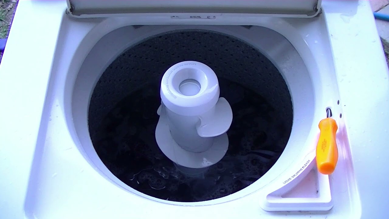 2000 Whirlpool Direct Drive Washer Washing Clothes--Small Load