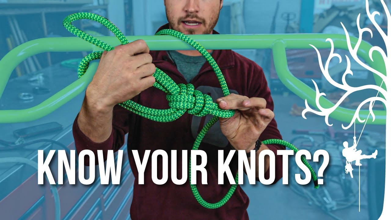 Essential knots for tree work part 1  Need to know knots! Bowline, sheet bend, and more!
