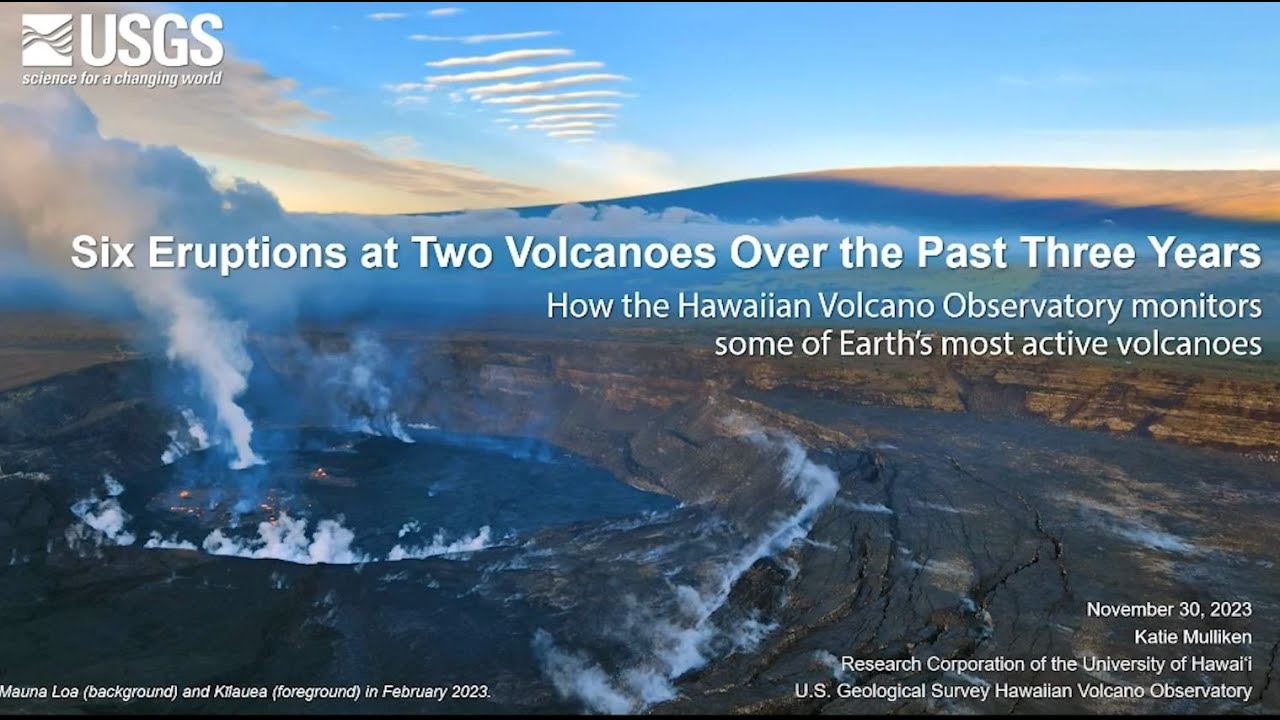 PubTalk-11/2023: Six Eruptions at Two Volcanoes Over the Past Three Years