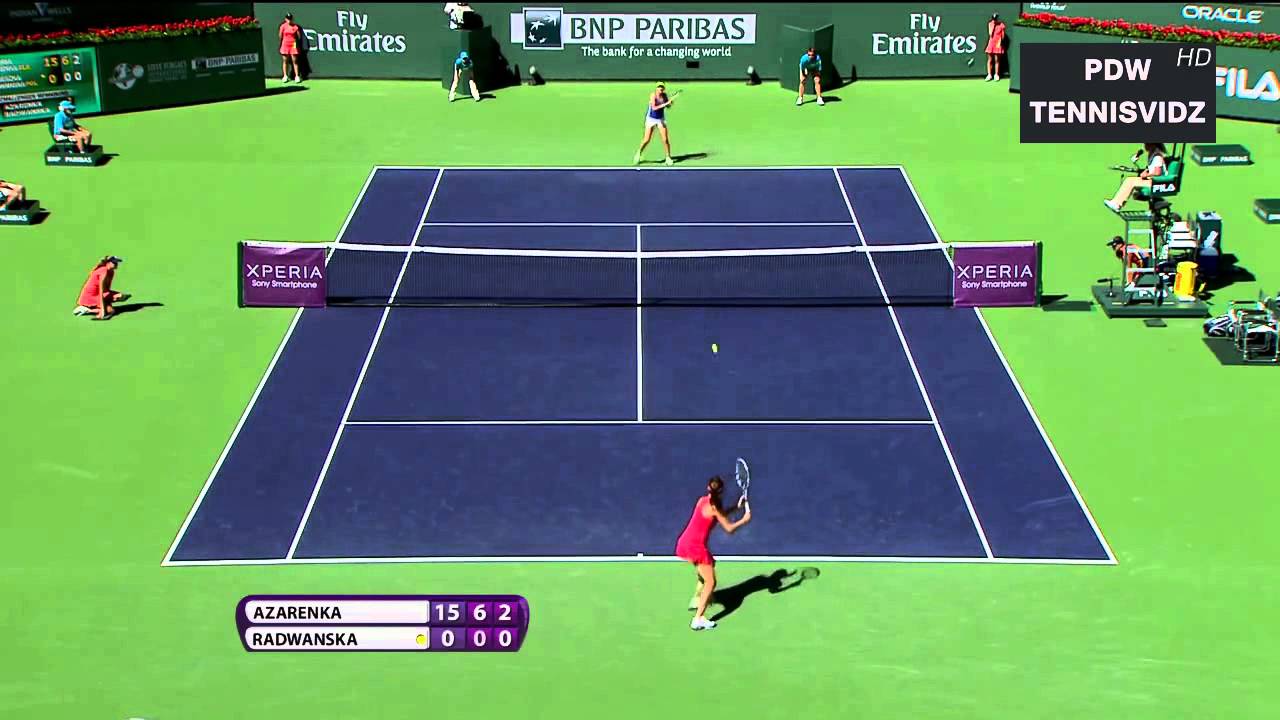 Azarenka vs Radwanska Indian Wells 2012 Highlights