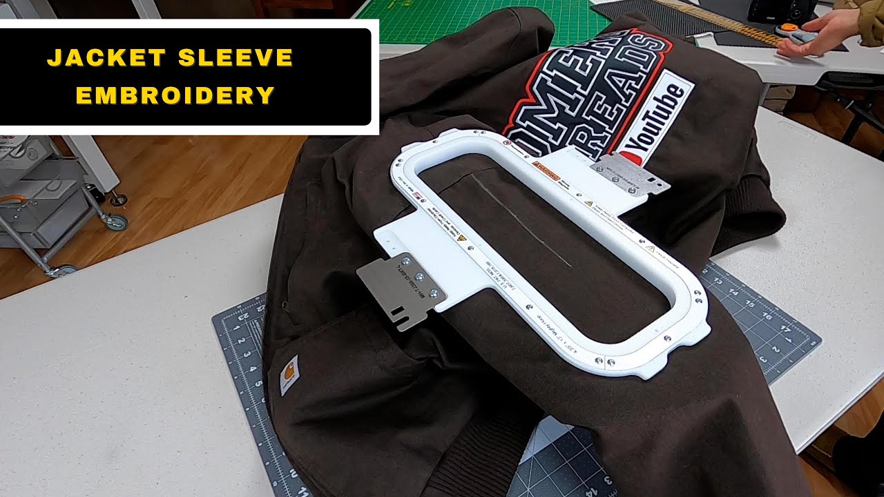 How to Embroider on a Jacket Sleeve (Mighty Hoop 4.25