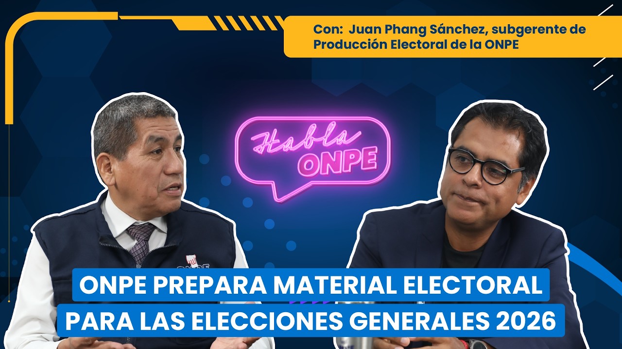 Habla ONPE: ONPE prepara material electoral para las Elecciones Generales 2026