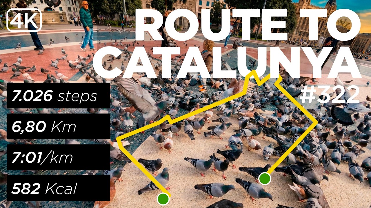 26 03 03 — Edifici de les Aigües → Plaça Catalunya | 6.8 km at 7:01/km