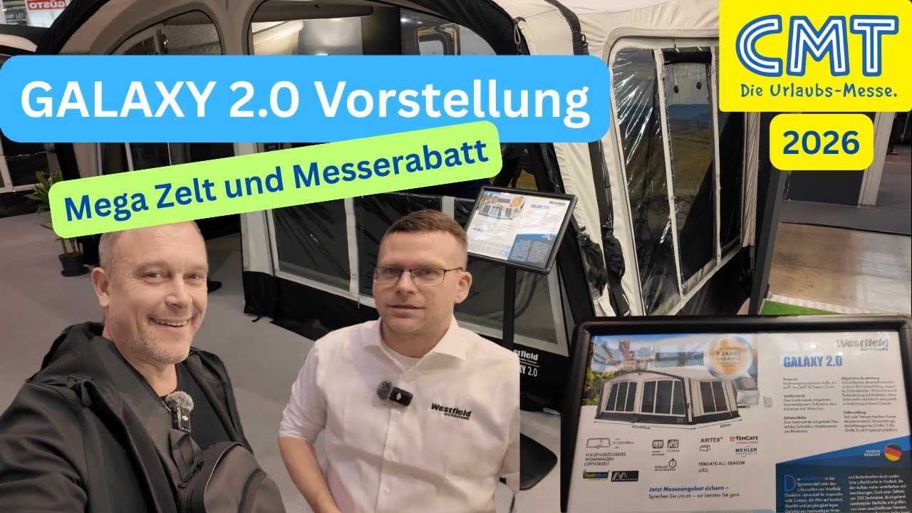 Das Flaggschiff von Westfield? -Vorstellung auf der CMT 2026, Mega Luftzelt und tolle Rabatte 