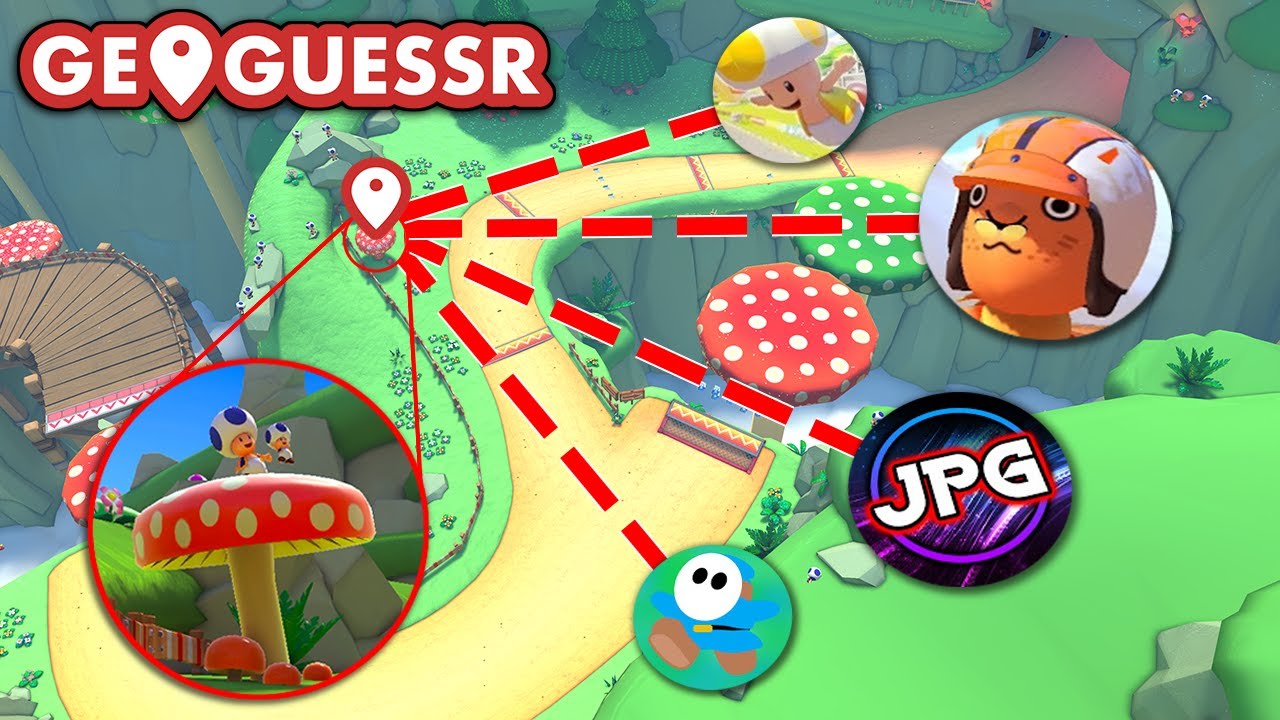 I Challenged Youtubers to Geoguessr in Mario Kart 8 Deluxe (again)