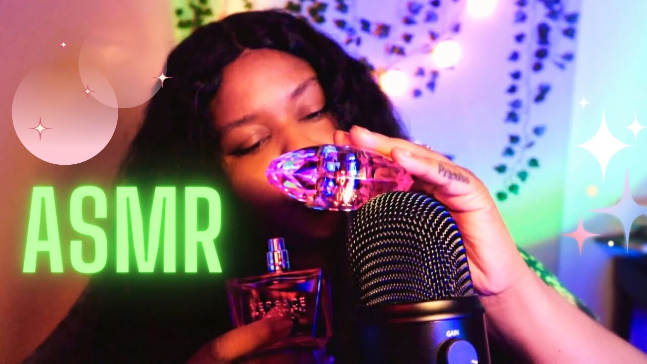 ASMR | My Perfume Collection | Tapping, Scratching, & Whispering| Water Sounds