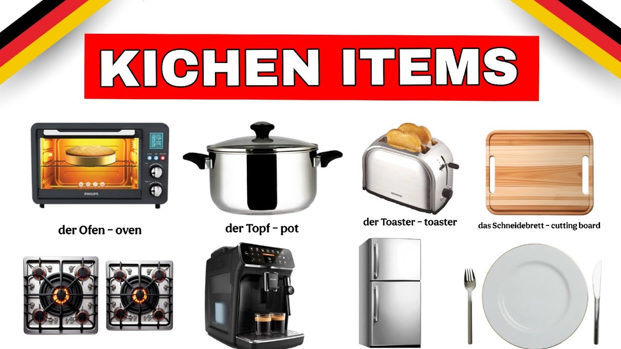 Learn German Kitchen Vocabulary | In der Küche | Kitchen vocabulary in German  