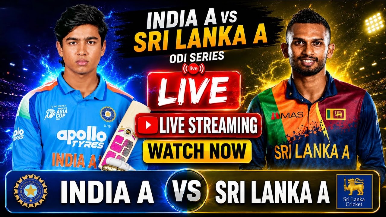 INDIA A vs SRI LANKA A ODI Live Match | Tri Series 2026 | IND A vs SL A Live Score & Commentary