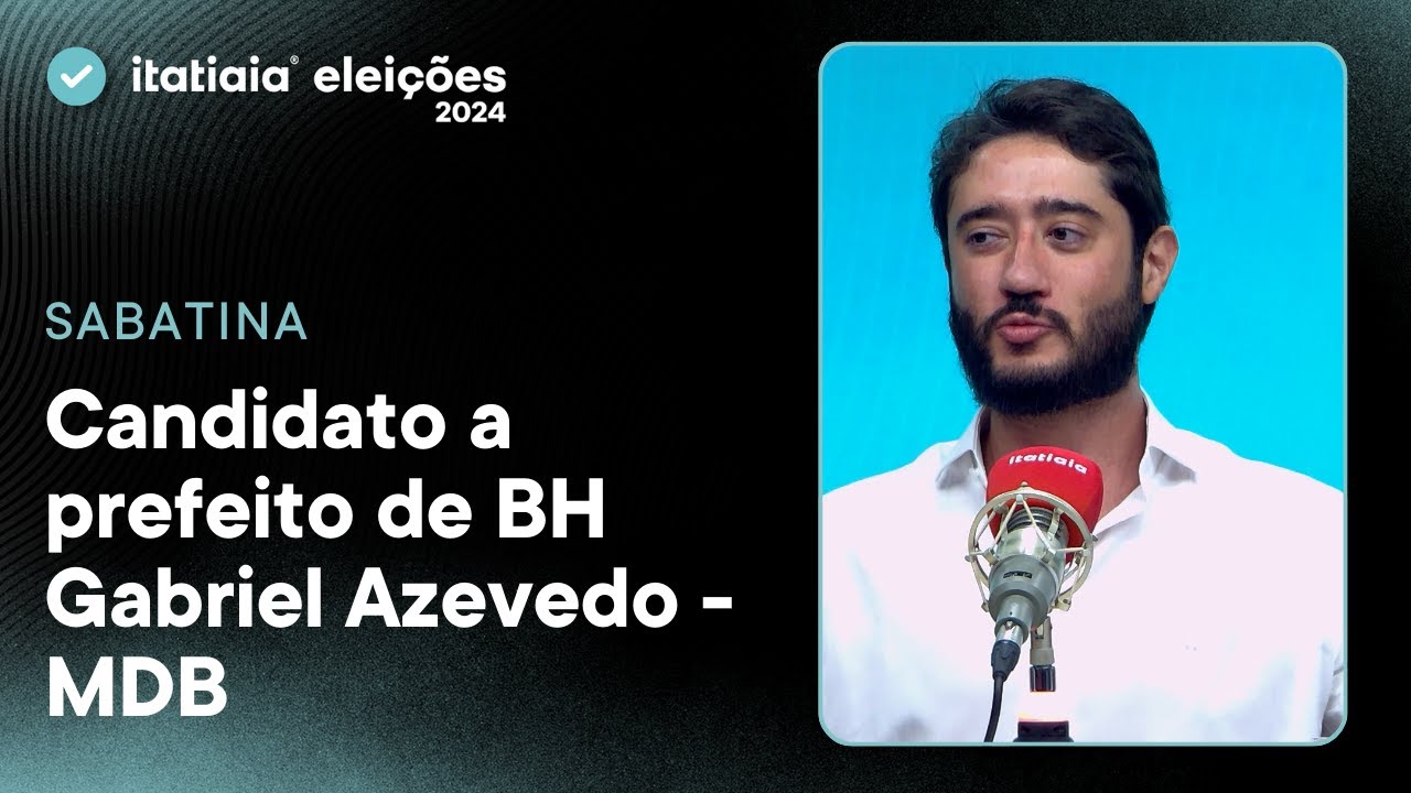 CANDIDATO A PREFEITO DE BH, GABRIEL AZEVEDO (MDB) É ENTREVISTADO POR JORNALISTAS DA ITATIAIA