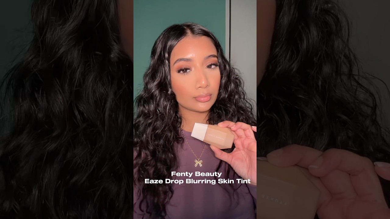 Fenty Beauty Eaze Drop Blurring Skin Tint 😍 #makeup #makeuptutorial #makeuptips