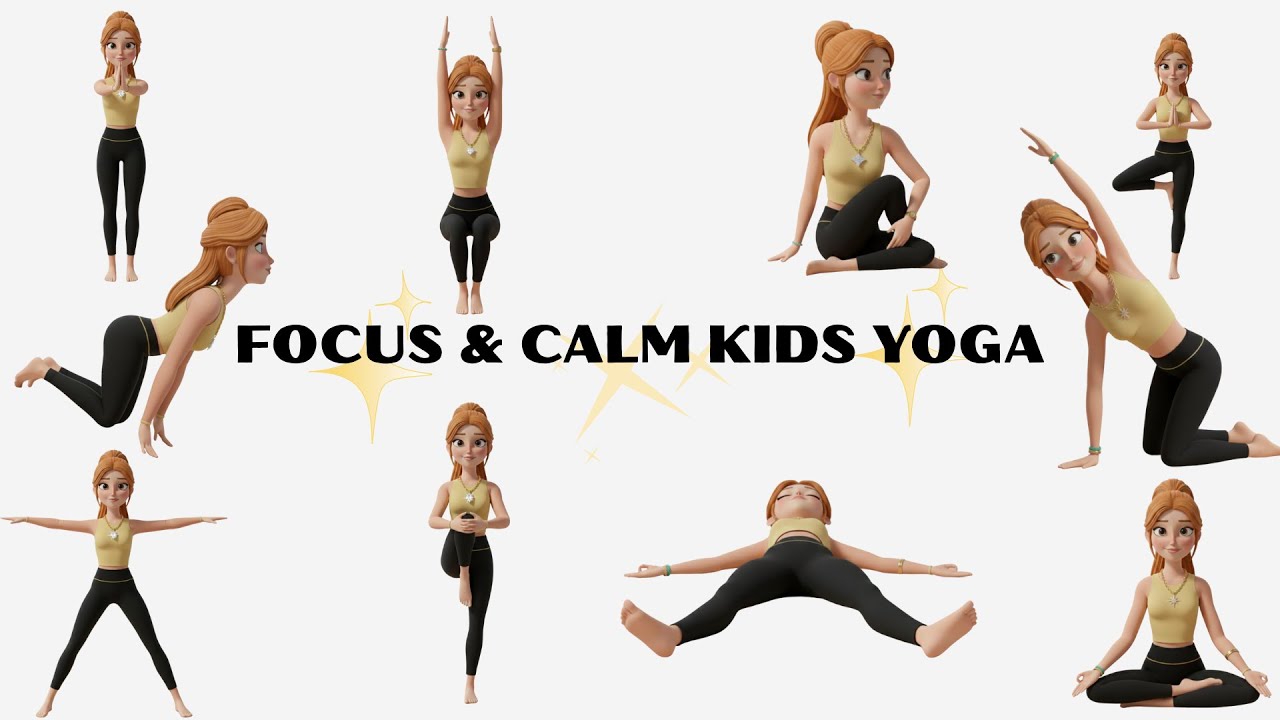 Yoga for Relaxation, Focus & Concentration | Calm Mind Flow for Kids
