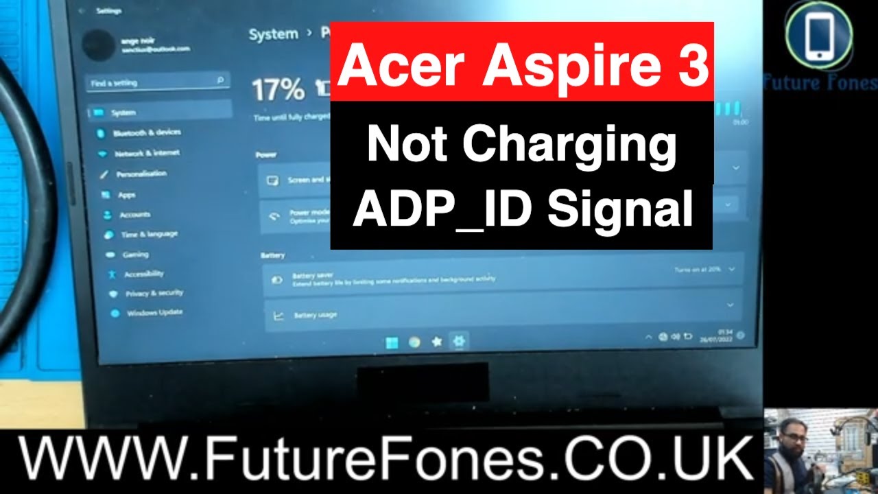 Acer Aspire 3 Not Charging Battery. What is ADP_ID PIN ?