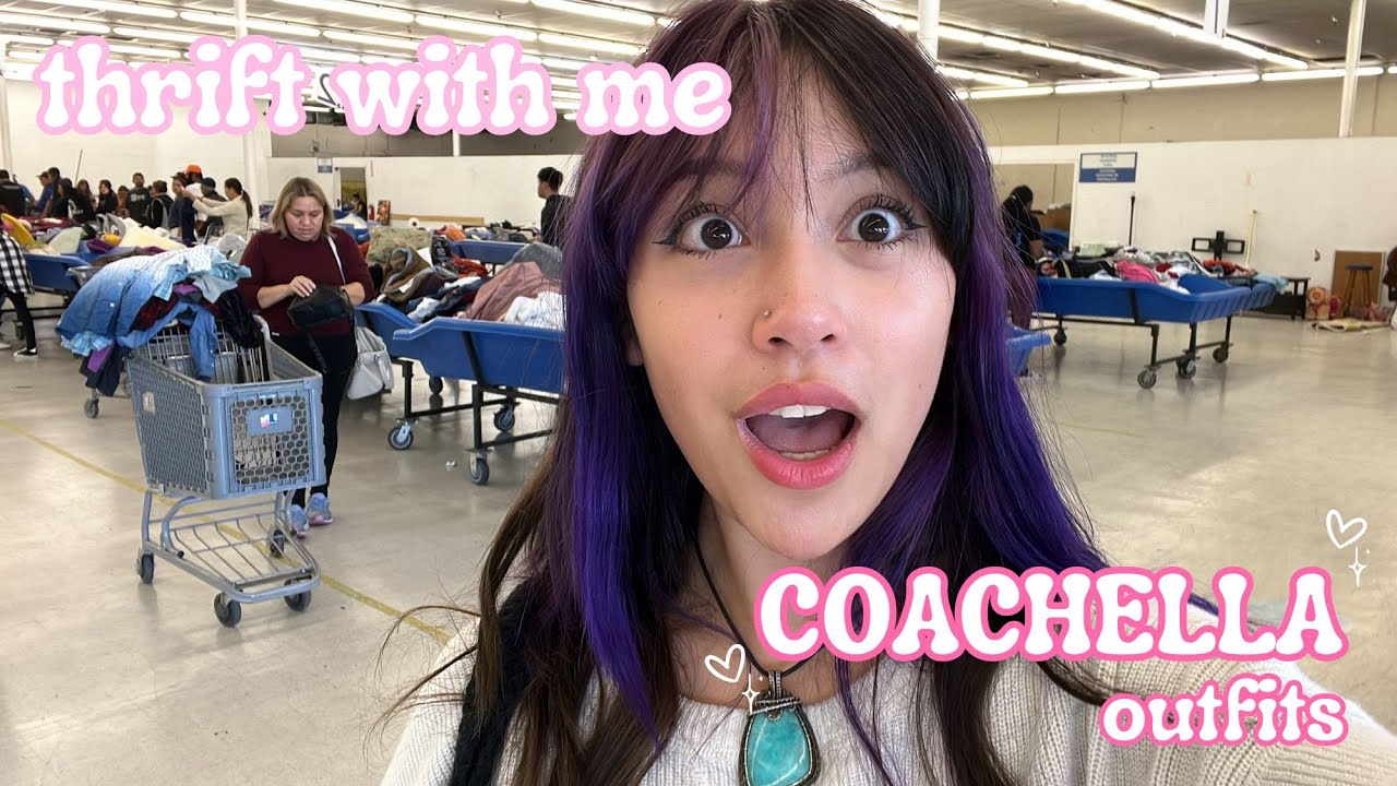 THRIFT WITH ME FOR COACHELLA!!!!!!!!