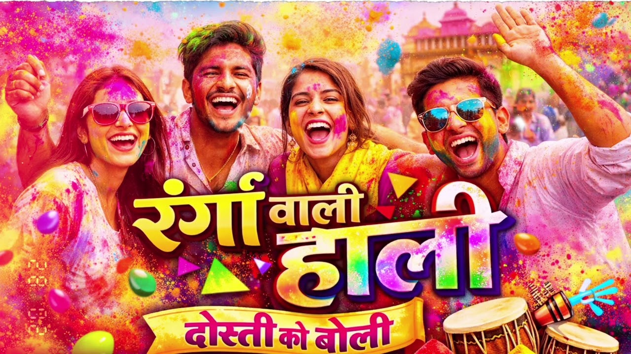 New Holi Song 2026 🌈 | DJ Holi Dance Song | Rangon Ki Masti 🎉🔥#hindisong #song 