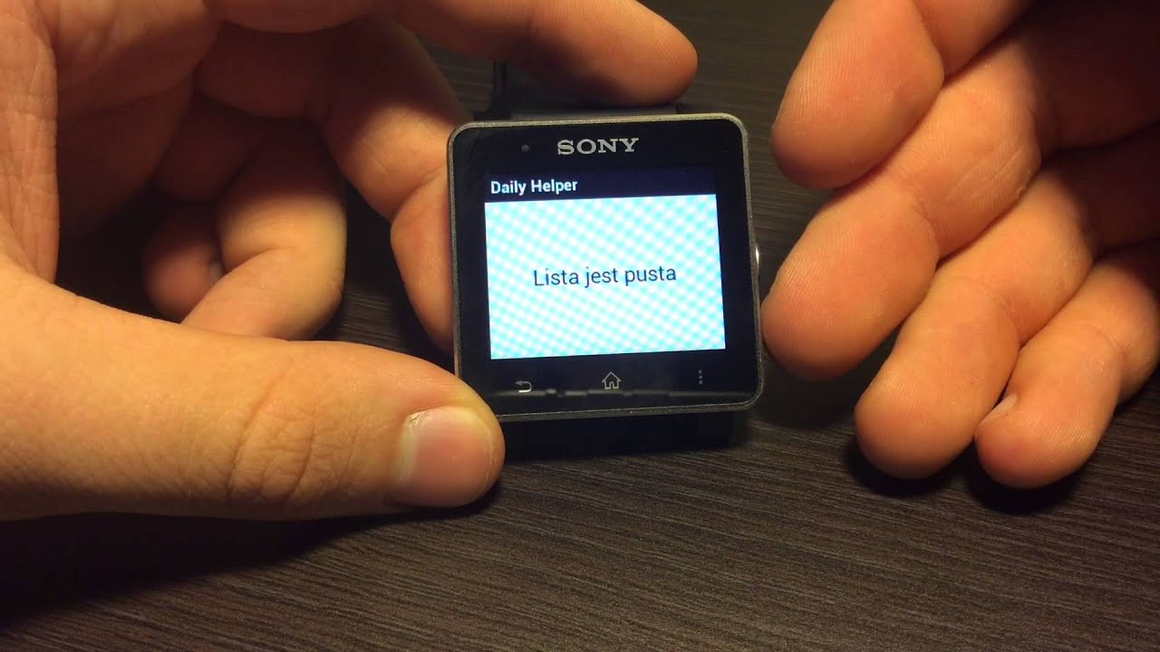 Sony Smartwatch 2 (SW2) | Moje aplikacje