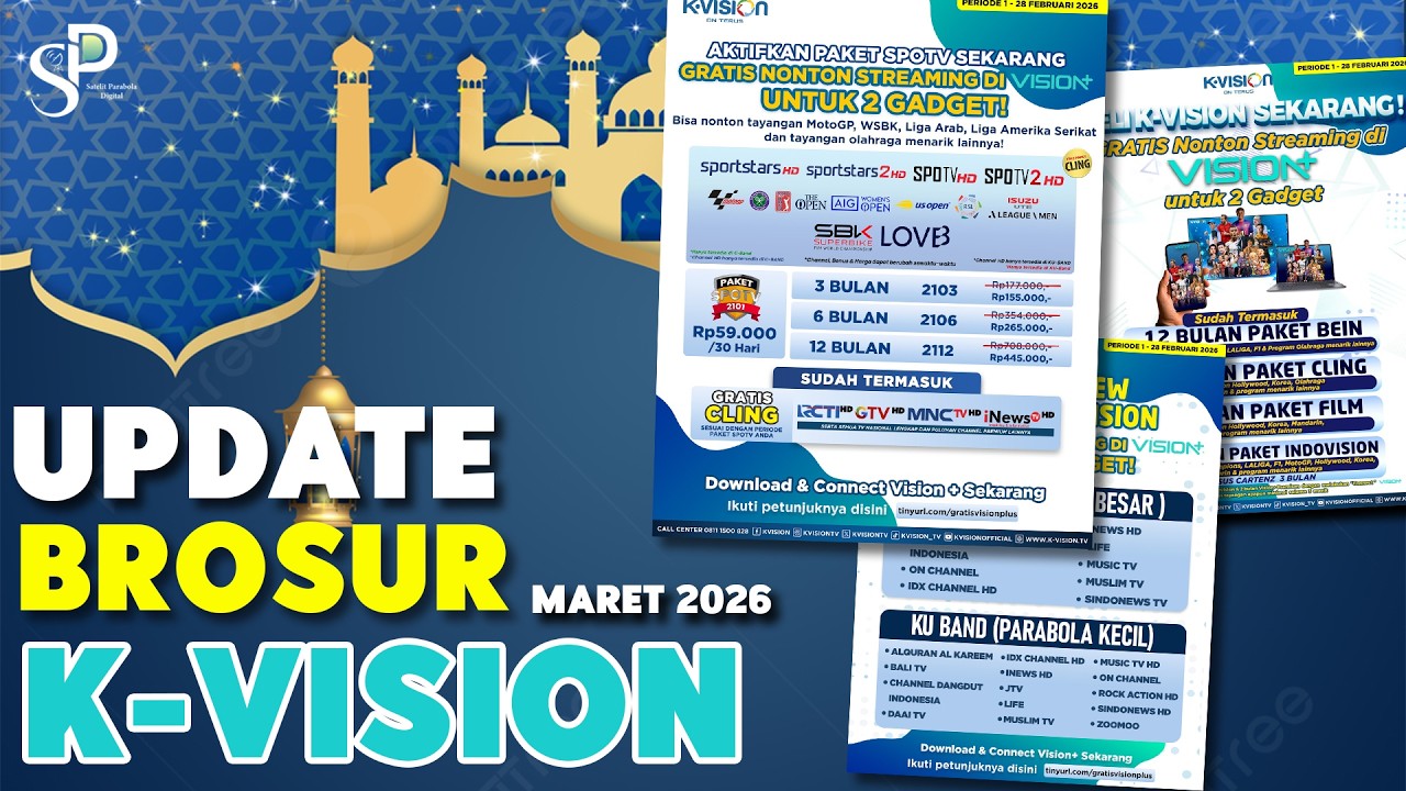 Ada Promo Special Ramadhan dan Bonus Lebih Banyak! | Update Brosur Kvision Maret 2026