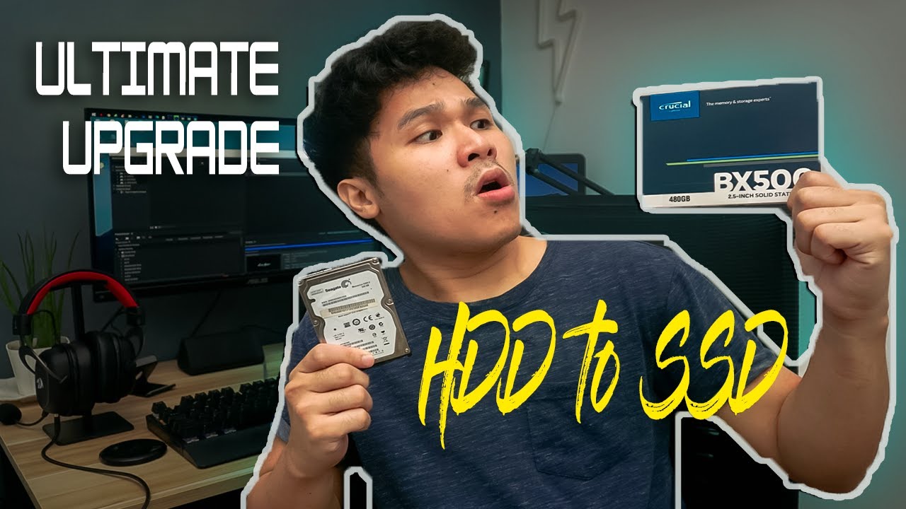 How to Upgrade Laptop Hard Drive To SSD Without Reinstalling Windows - Installation +Test [TAGALOG]