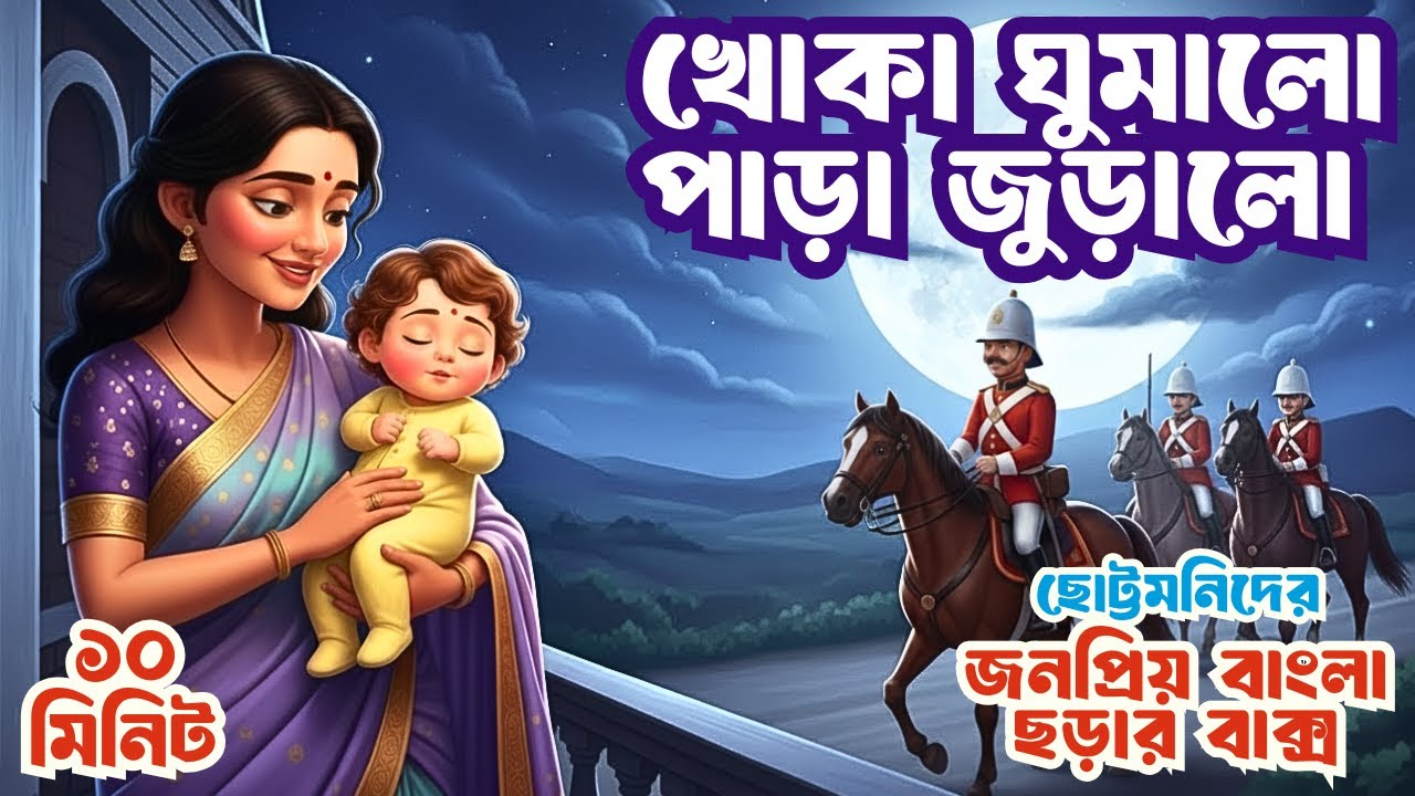 Khoka Ghumalo Para Juralo, Ay Ay Chad Mama সহ Bengali Kids Songs | বাংলা ছড়া সমগ্র | Totomoni Rhymes