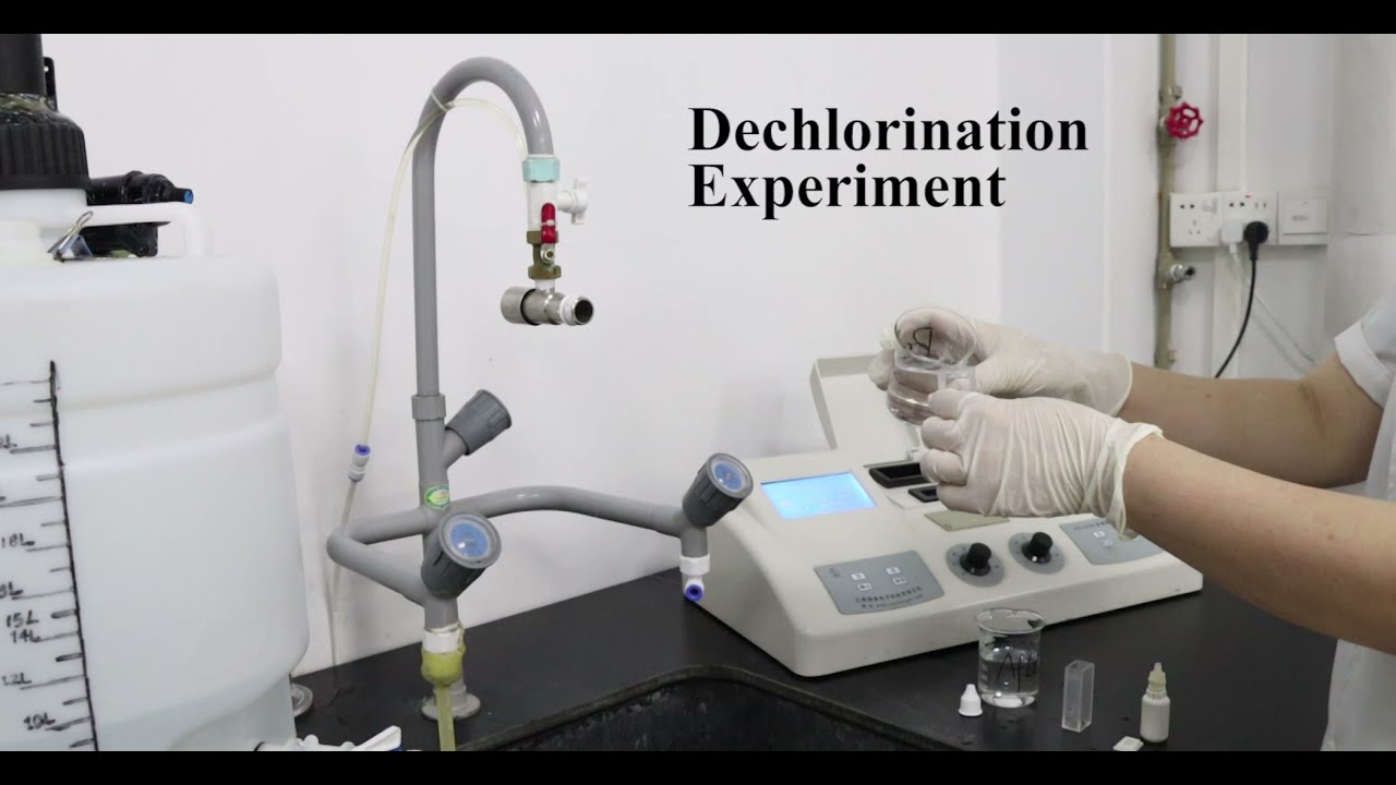 Experiment on dechlorination of washbasin faucet filter