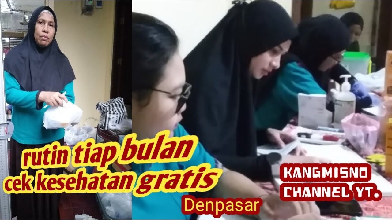 Semangat warga sanglah utara denpasar cek kesehatan gratis ,  balita & lansia