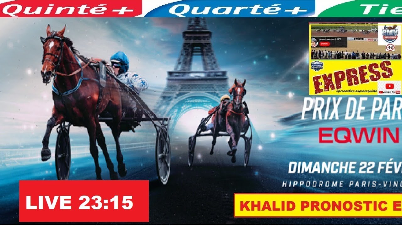 khalid pronostic express Quinté PRIX DE PARIS EQWIN - AMERIQUE RACES Dimanche 22 février 2026