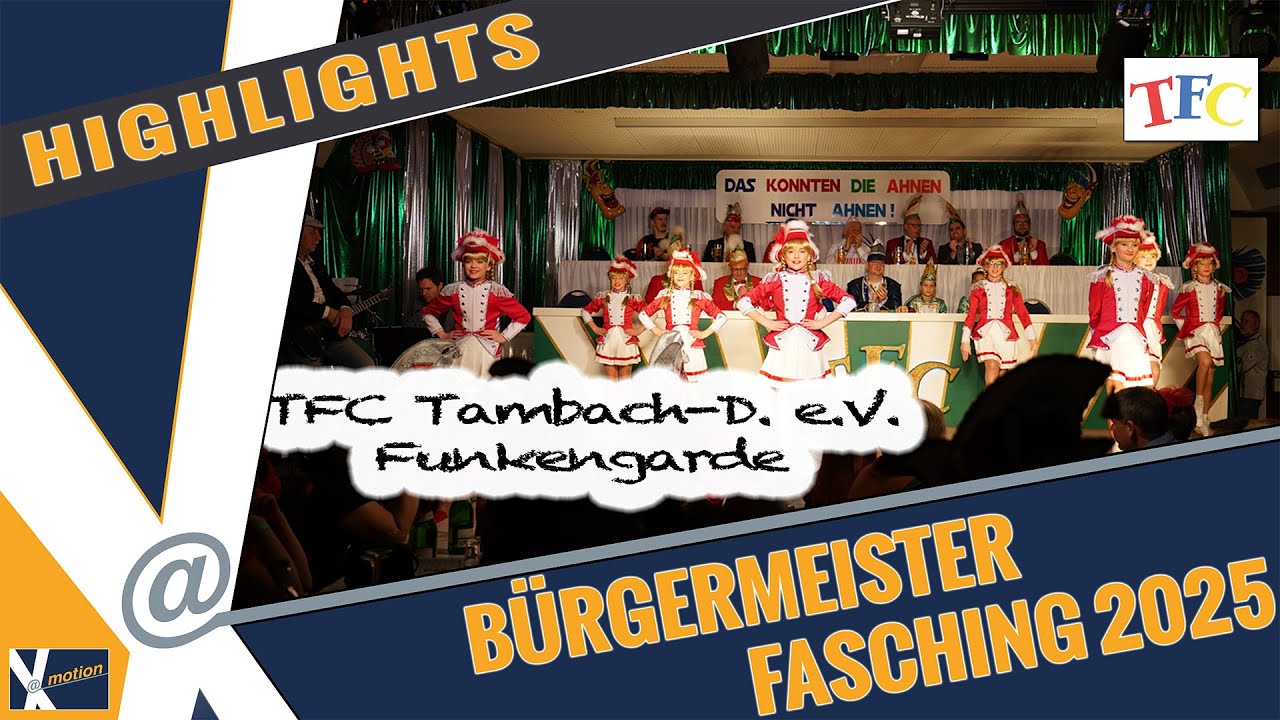Bürgermeisterfasching Landkreis Gotha 2025 | Tambach | TFC Funkengarde | x@motion Medienproduktion