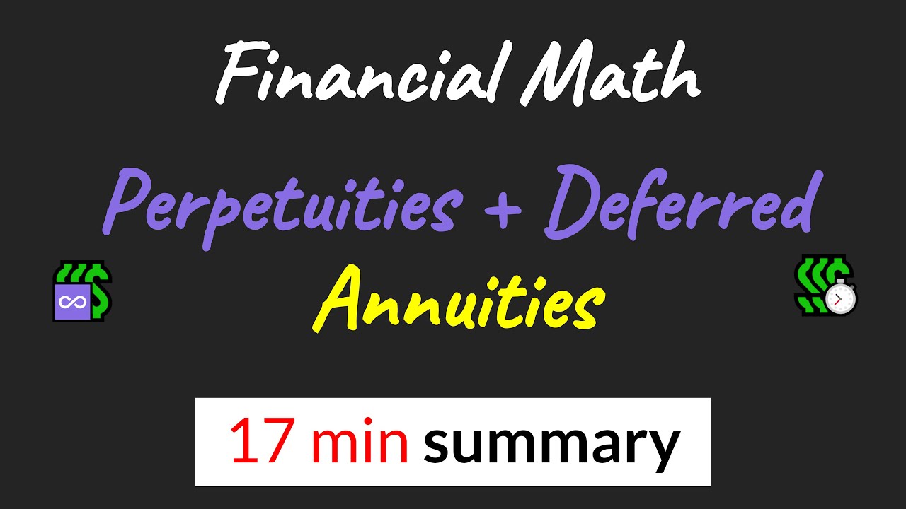 Perpetuities and deferred level annuities