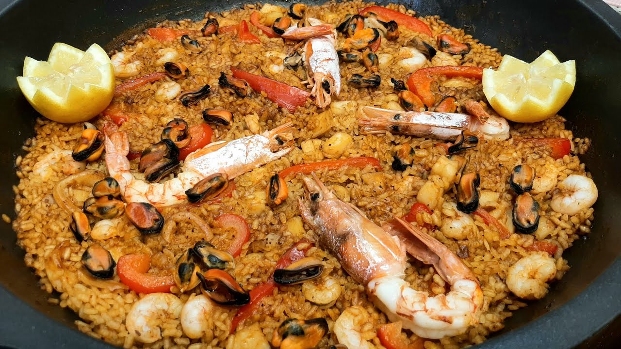 РИС З МОРЕПРОДУКТАМИ 🥘 Сліпа паелья  Рецепт