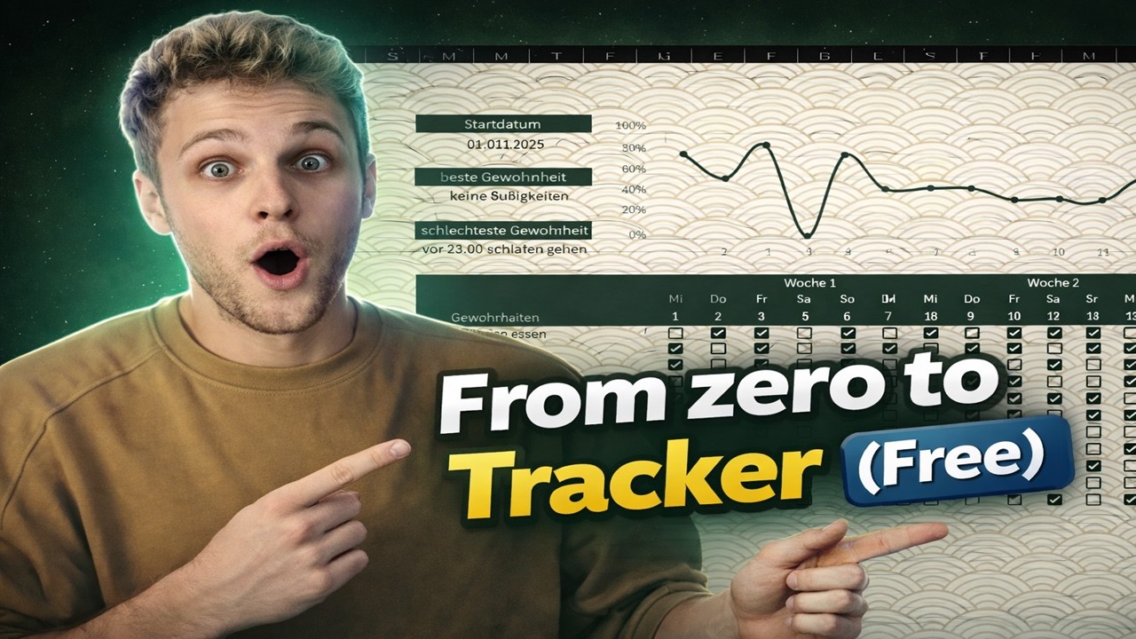 Excel(arete) Template Anleitung - Gewohnheiten-Tracker