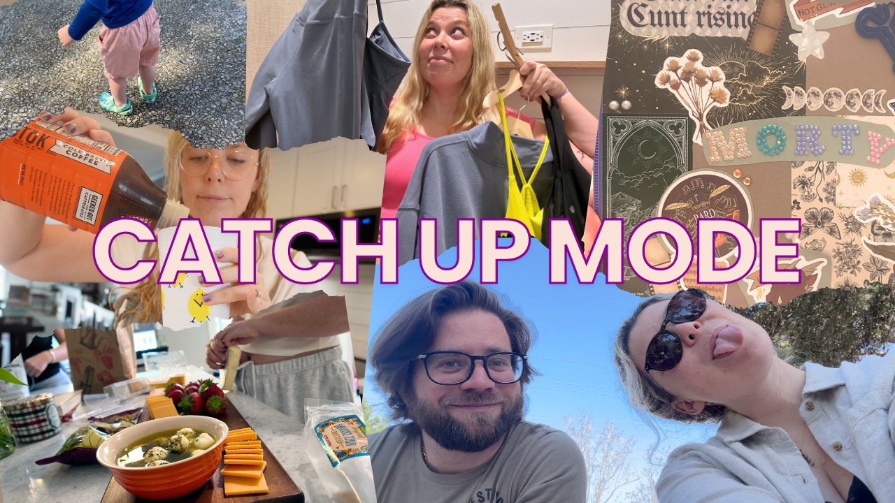 Busy Weekend Vlog: Catching Up After Being Sick + Craft Night, Splash Pad & Family BBQ
