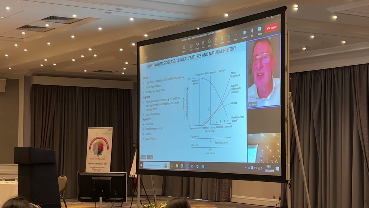 Parkinson’s and Huntington’s; new emerging treatments – session with Professor Roger Barker