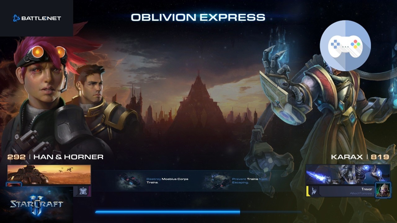 스타크래프트 2 - 협동전 - 한과 호너 - 망각행 고속열차 - 아주 어려움+