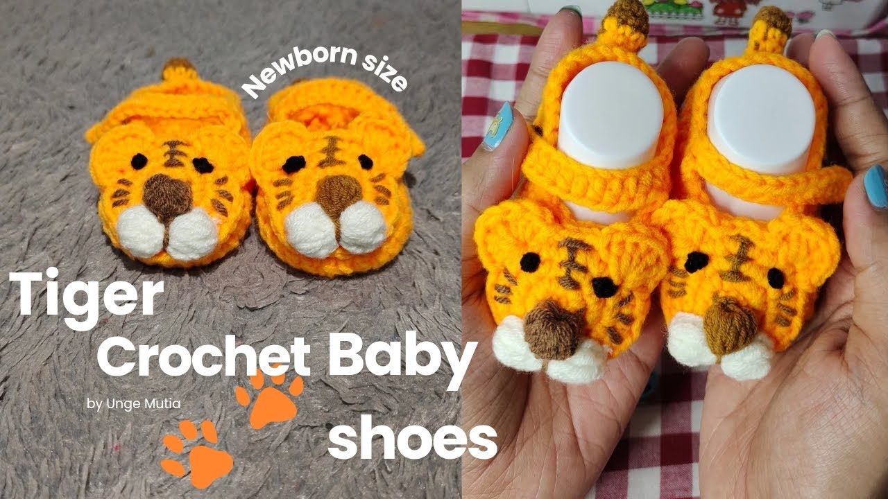 Merajut Sepatu bayi baru lahir | Crochet Baby Shoes for newborn