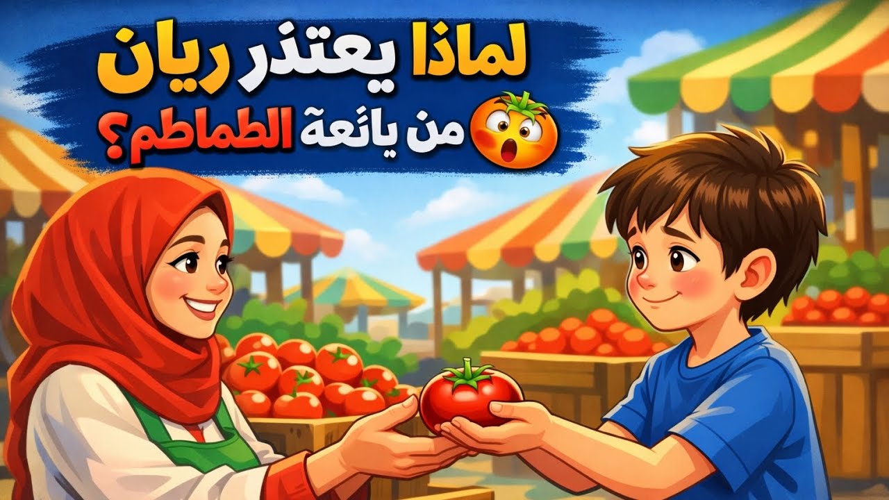 لماذا يعتذر ريان من بائعة الطماطم ؟؟ مغامرات ريان فى شهر رمضان #رمضان #مغامرات_ريان #قصص #حكايات 