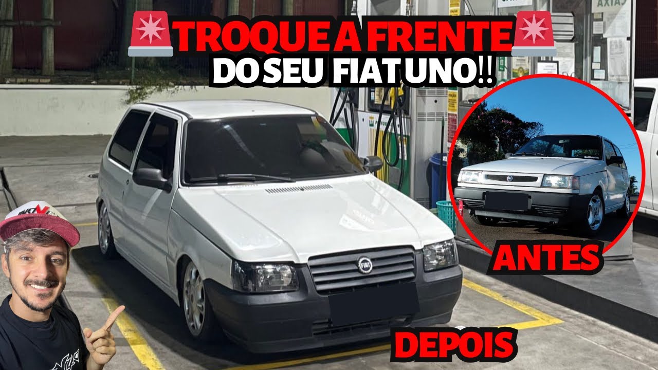 APRENDA COMO TROCAR A FRENTE DO FIAT UNO, PARA A MAIS ATUAL DO FIRE