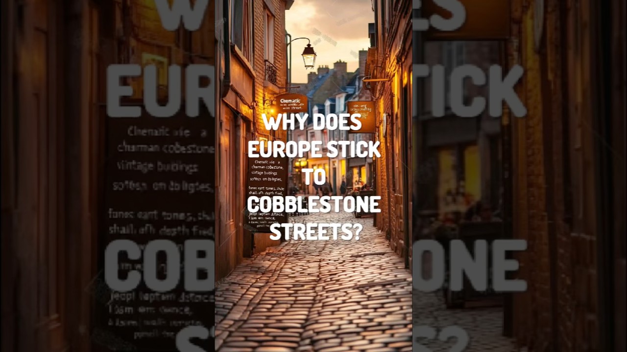 Why does Europe stick to cobblestone streets?