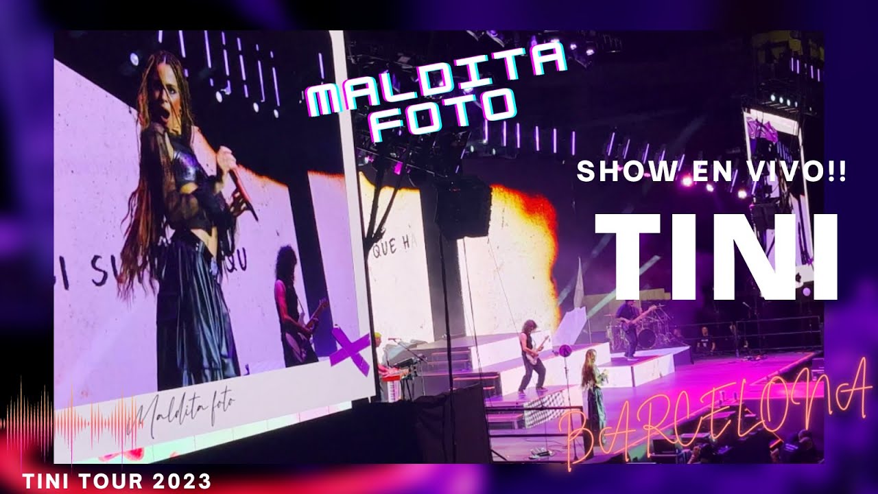 TINI❤️Maldita foto - TINI Tour - Barcelona - Manuel Turizo