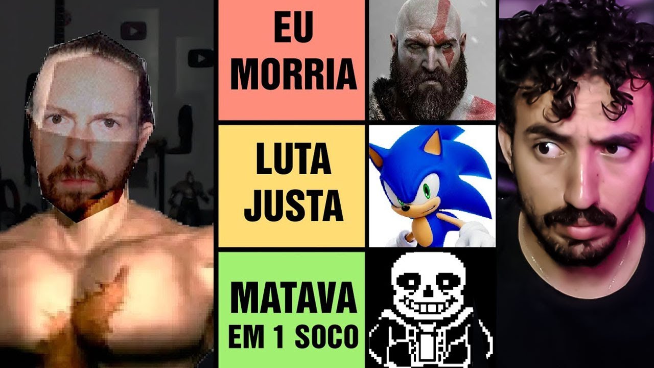 Personagens de JOGOS que eu QUEBRAVA no SOCO - Andrezitos | Leozin React