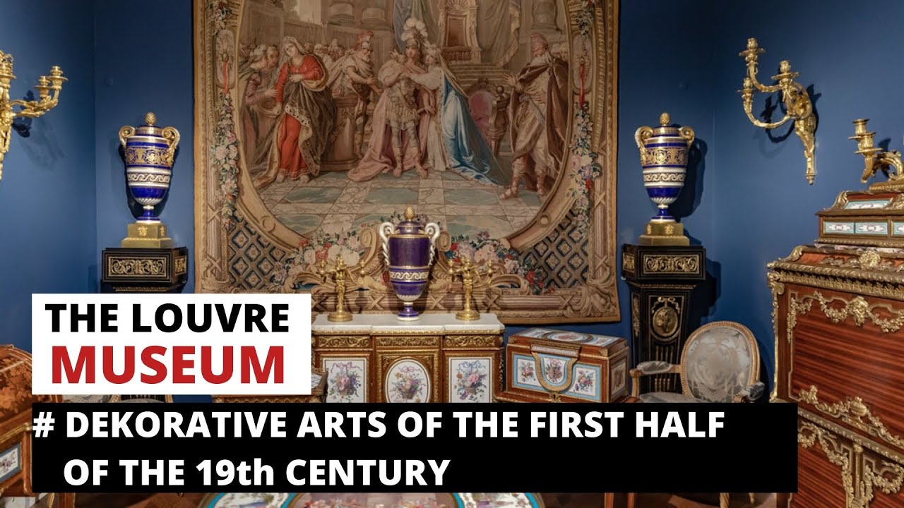 Louvre museum Paris. Department of Decorative Arts of the first half of the 19th century.
