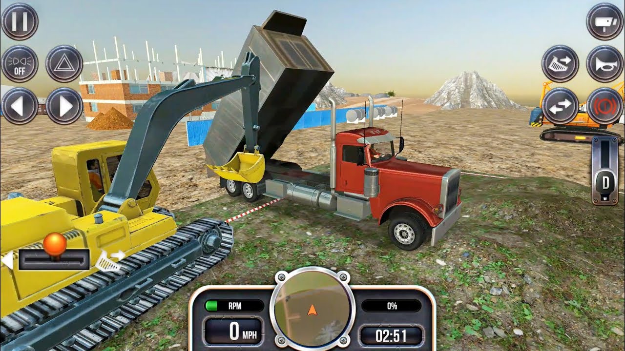 Construction Simulator #1 -  Excavator and Dumper Truck - Android Gameplay FHD