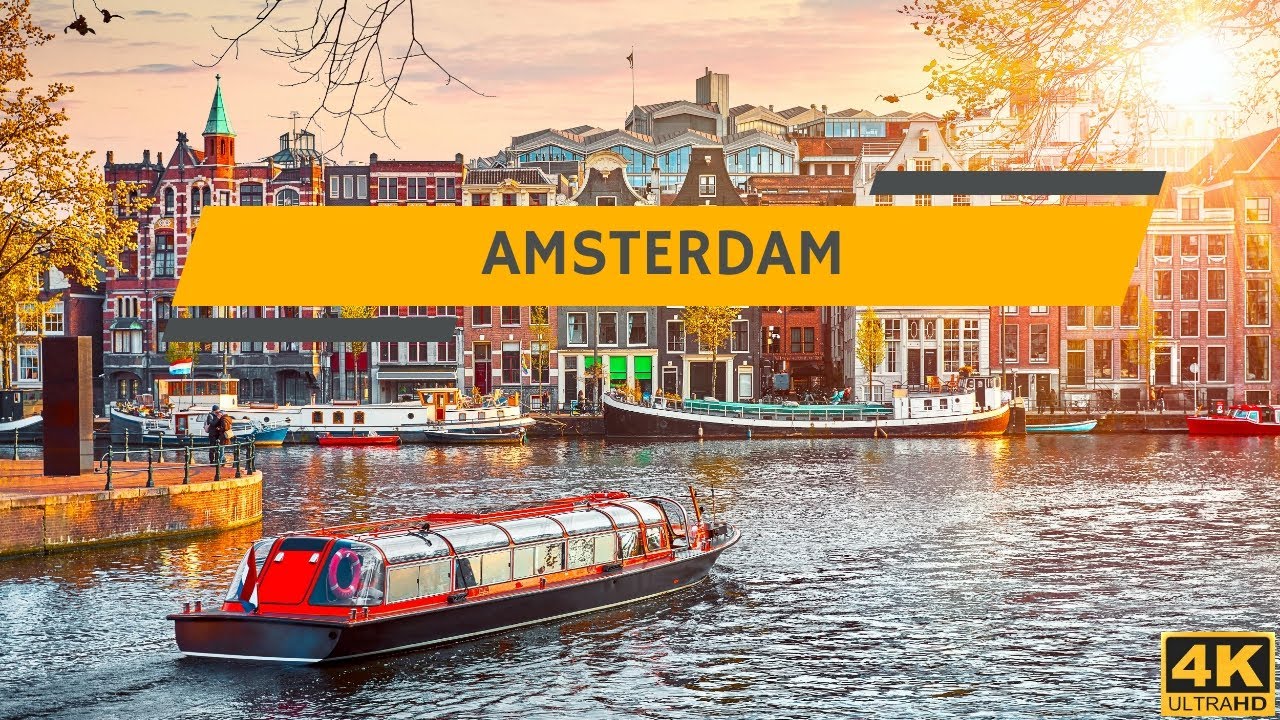 Rainy Day Boat Tour: Exploring Amsterdam's Enchanting Canals In Stunning 4k Quality