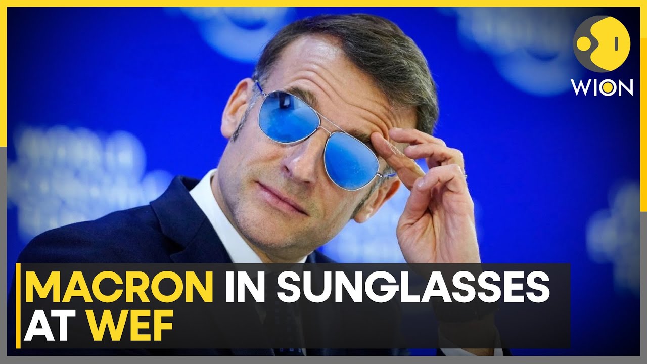 Why is French President Macron Wearing Sunglasses in Davos? | WION