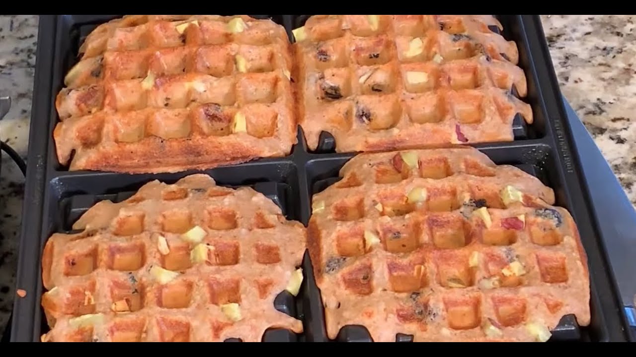 🧇현미와플 🍒🍓과일타핑 Brown Rice Waffle With Fruit Tapping] - CalBap#1-1