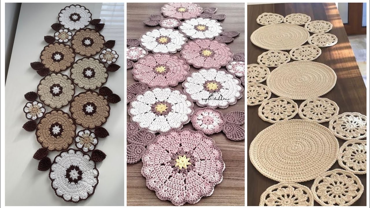 Quick and Easy Crochet Table Runner ideas Free crochet pattern 